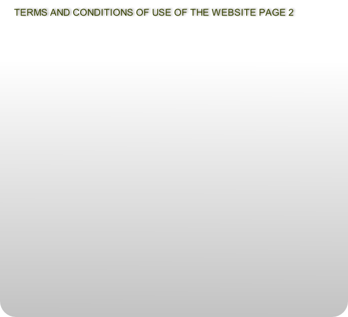TERMS AND CONDITIONS OF USE OF THE WEBSITE PAGE 2